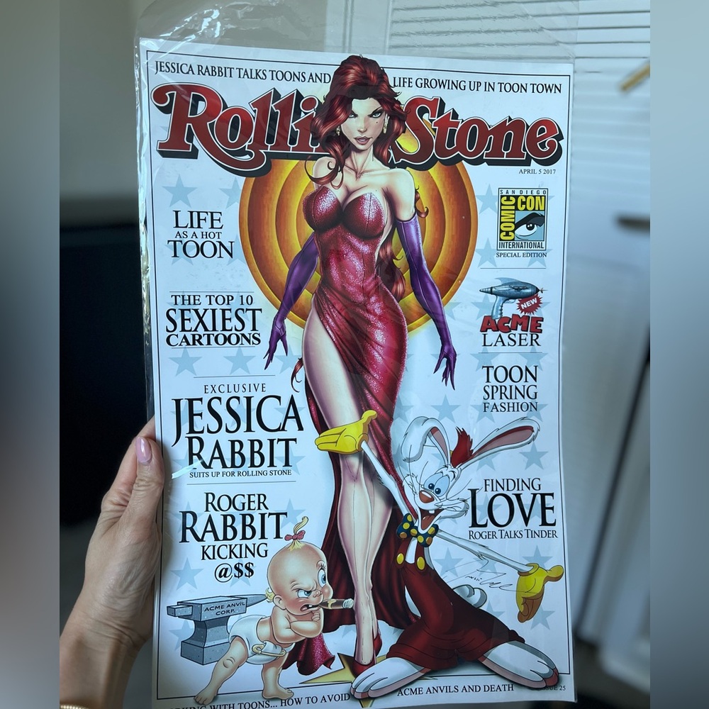 11" x 17" ART PRINT Jessica Rabbit Who Framed Roger Rabbit Jamie Tyndall